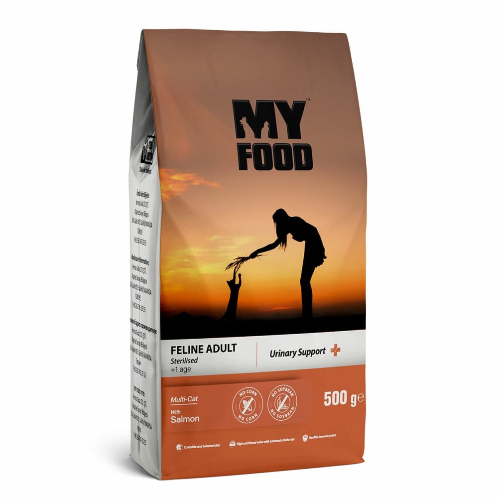 Myfood Ενήλικη Γάτα Πλήρης Ζωοτροφή Στειρωμένη Με Σολομό 500gr Myfood Ενήλικη Γάτα Πλήρης Ζωοτροφή Στειρωμένη Με Σολομό 500gr